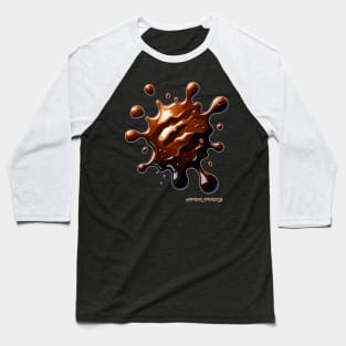 Faux Coffee Spill - April Fool's Baseball T-Shirt